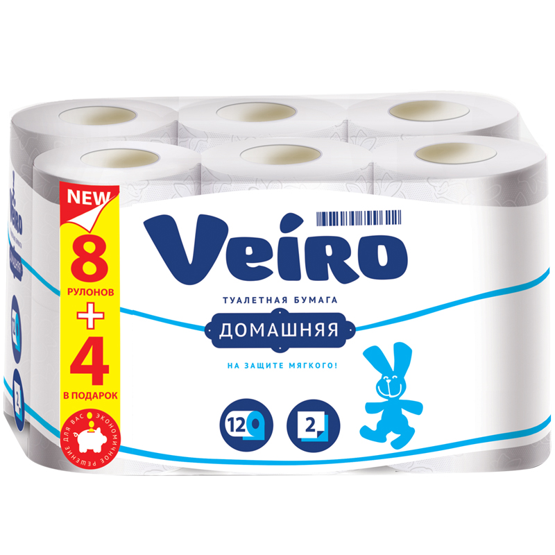 Бум.туалетная 2сл.Linia Veiro classic (1уп-12шт) к-4