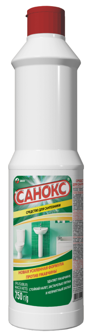 Ср-во д/сантехники чистящее Санокс 750г. к-15 