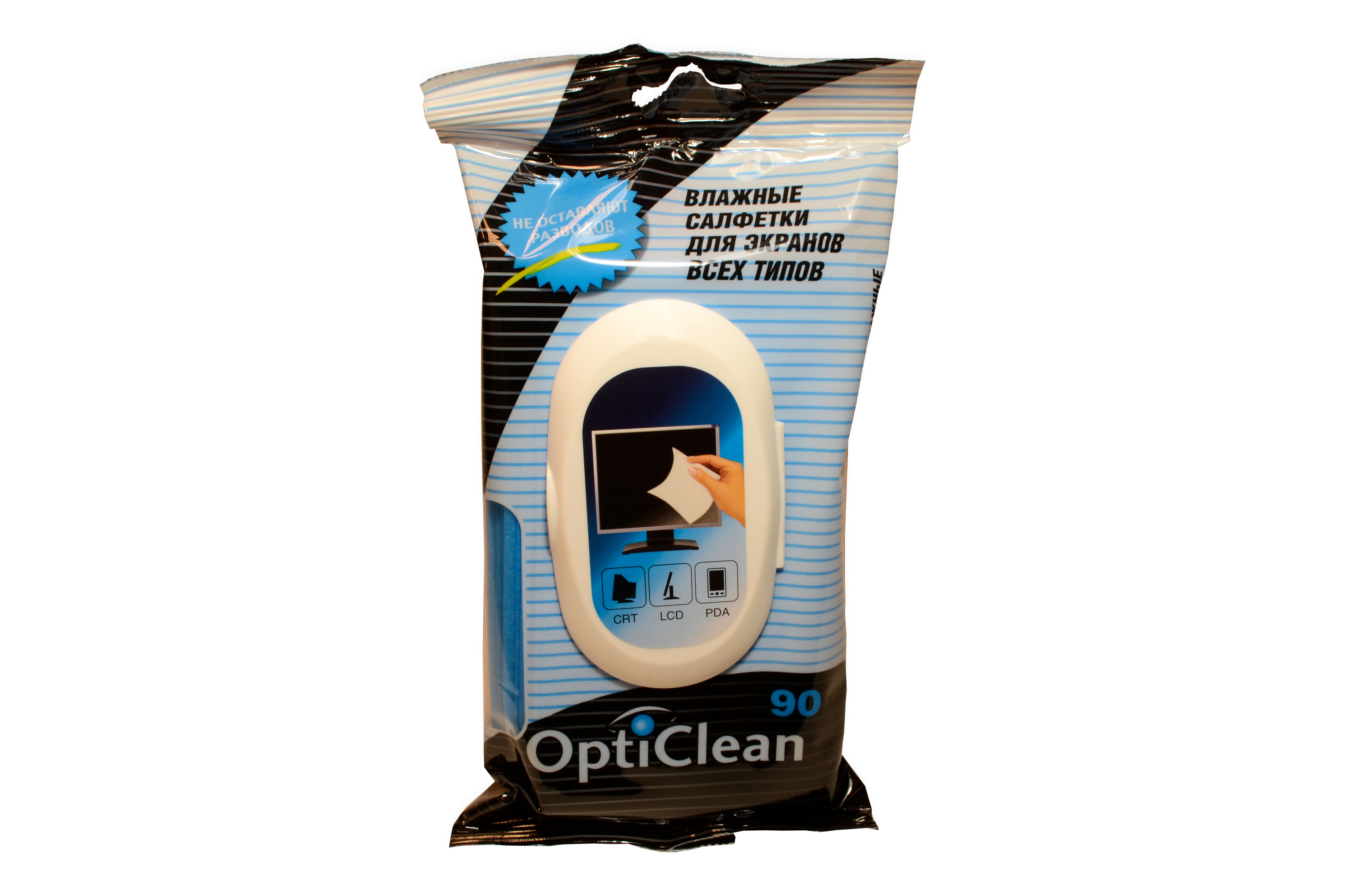 яСалфетки влажные д/экранов Opti Clean с клапаном у-90 к-20