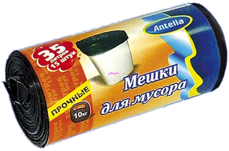 Мешки для мусора 35л/22мк Антелла (1рул-15шт) к-40