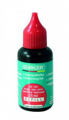 яКраска штемпельная Stanger 25мл красная уп-6шт