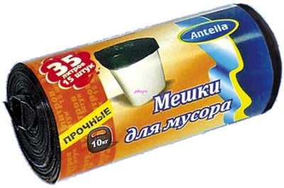 Мешки для мусора 35л/22мк Антелла (1рул-15шт) к-40